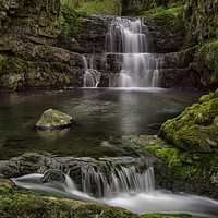 Buy canvas prints of Dinas Rock Waterfalls by Eric Pearce AWPF