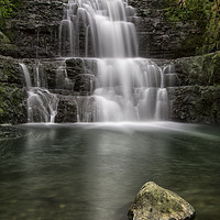 Buy canvas prints of The Rock Pool at Dinas Rock by Eric Pearce AWPF