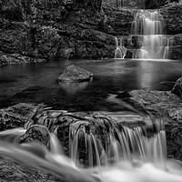 Buy canvas prints of The Flow at Pontneddfechan Mono by Eric Pearce AWPF