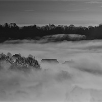 Buy canvas prints of Misty Morning in the Wye Valley by Eric Pearce AWPF
