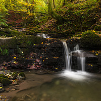 Buy canvas prints of Clydach Gorge Falls by Eric Pearce AWPF