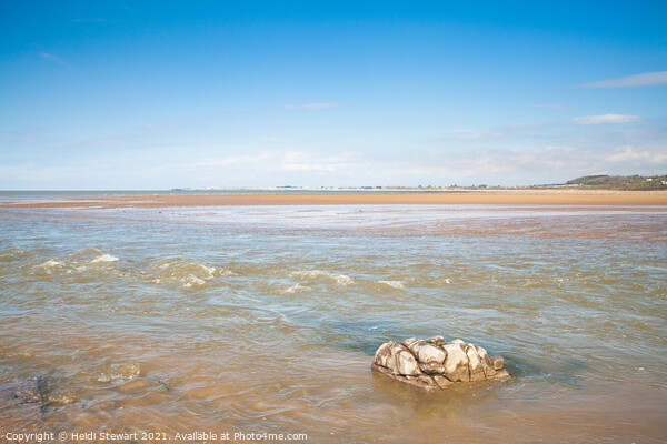 Ogmore River Estuary South Wales Picture Board by Heidi Stewart