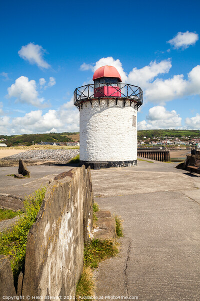 Burry Port Lighthouse Picture Board by Heidi Stewart
