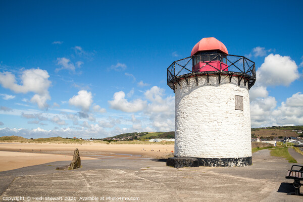 Burry Port Lighthouse Picture Board by Heidi Stewart