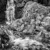 Buy canvas prints of Lightspout Waterfall Shropshire by Heidi Stewart