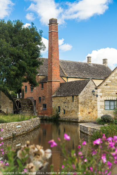 Lower Slaughter Old Mill Picture Board by Heidi Stewart