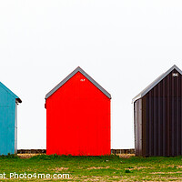 Buy canvas prints of Colourful Beach Huts by Heidi Stewart