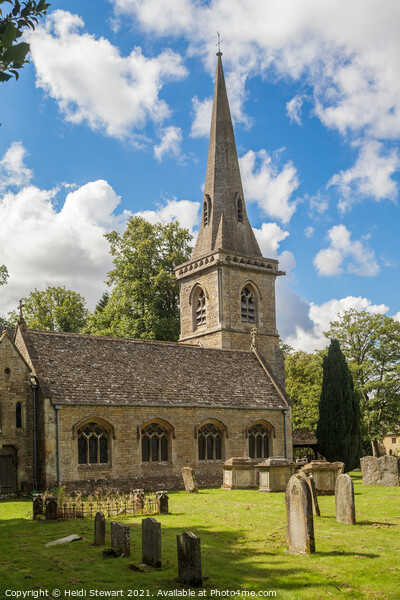 The Parish Church of Saint Mary Lower Slaughter Picture Board by Heidi Stewart