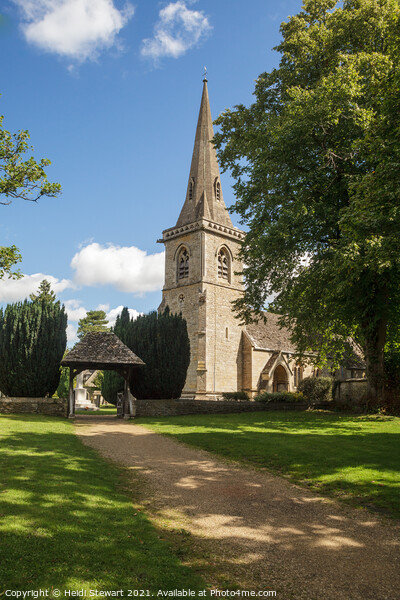 The Parish Church of Saint Mary Lower Slaughter Picture Board by Heidi Stewart