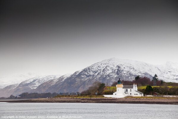 Corran Point Lighthouse Scotland Picture Board by Heidi Stewart