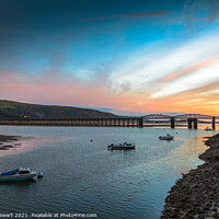 Buy canvas prints of Barmouth Bridge at Sunset by Heidi Stewart