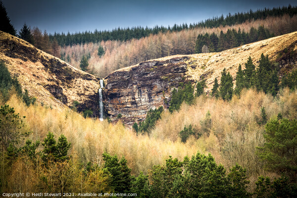 Pen Pych Waterfall, Rhondda Valley Picture Board by Heidi Stewart