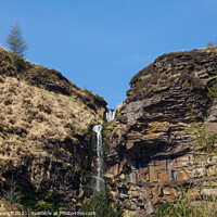 Buy canvas prints of Pen Pych Waterfall, Rhondda Valley by Heidi Stewart