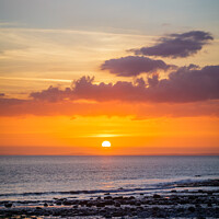 Buy canvas prints of Sunset Across the Bristol Channel by Heidi Stewart