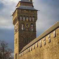 Buy canvas prints of Cardiff Castle in South Wales by Heidi Stewart