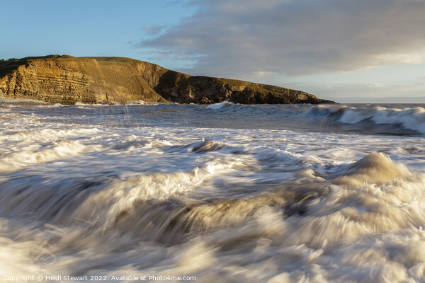 Crashing Waves at Dunraven Bay in South Wales Picture Board by Heidi Stewart