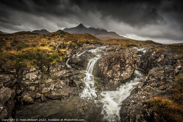 Sligachan Waterfalls Isle of Skye Picture Board by Heidi Stewart