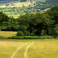 Buy canvas prints of From Caerau Hillfort to Garth Hill in South Wales by Heidi Stewart