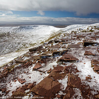 Buy canvas prints of Brecon Beacons National Park in Winter by Heidi Stewart