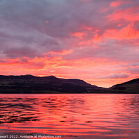 Buy canvas prints of Loch Scridain Sunset by Heidi Stewart