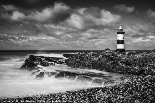 Lighthouse at Penmon Picture Board by Heidi Stewart