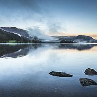 Buy canvas prints of Grasmere Lake Sunrise in the Lake District by Heidi Stewart