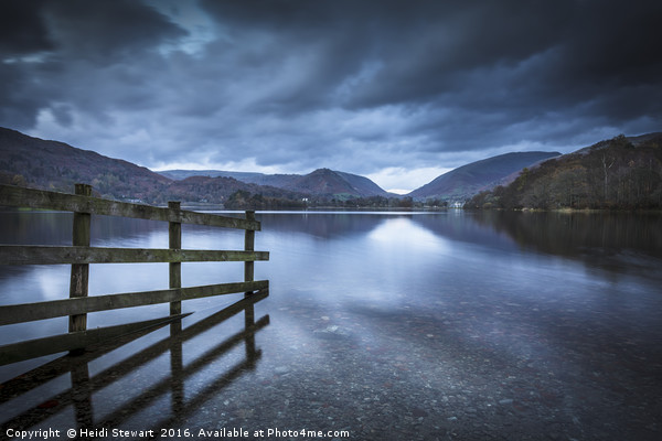 Grasmere Lake at Dusk Picture Board by Heidi Stewart