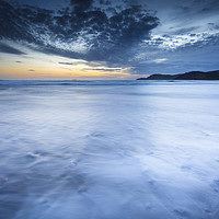 Buy canvas prints of Sunset at Whitesands Bay in Pembrokeshire by Heidi Stewart