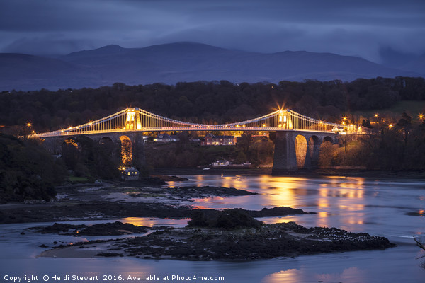 The Menai Suspension Bridge, Anglesey Picture Board by Heidi Stewart