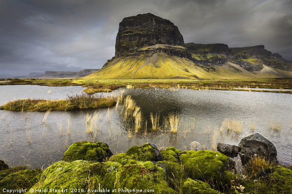 The Giant of Mt Lomagnupur in Iceland Picture Board by Heidi Stewart