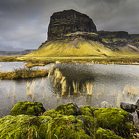 Buy canvas prints of The Giant of Mt Lomagnupur in Iceland by Heidi Stewart