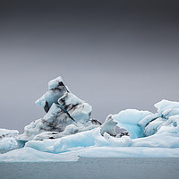 Buy canvas prints of Icebergs at Jokulsarlon Glacial Lake in Iceland by Heidi Stewart