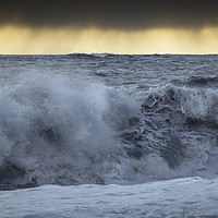 Buy canvas prints of Crashing waves at Reynisfjara Beach in Iceland by Heidi Stewart