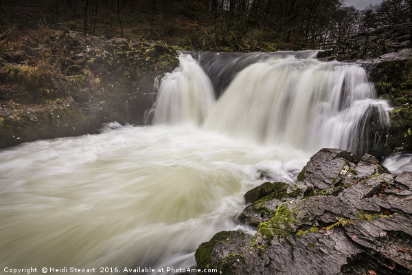 Skelwith Force Falls in the Lake District, Cumbria Picture Board by Heidi Stewart