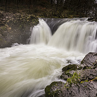 Buy canvas prints of Skelwith Force Falls in the Lake District, Cumbria by Heidi Stewart