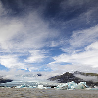 Buy canvas prints of Fjallsarlon Glacial Lagoon, Iceland by Heidi Stewart