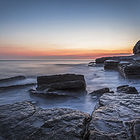 Buy canvas prints of Dunraven Bay Sunset by Heidi Stewart