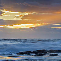 Buy canvas prints of Bristol Channel Sunset by Heidi Stewart