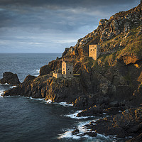 Buy canvas prints of The Two Engine Houses at Botallack by Heidi Stewart