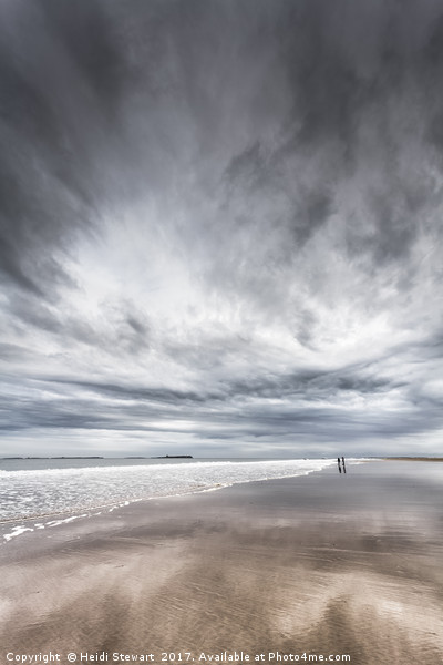Bamburgh Beach, Northumberland Picture Board by Heidi Stewart