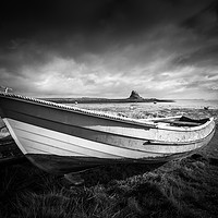 Buy canvas prints of Fishing Boat on the Holy Island of Lindisfarne by Heidi Stewart