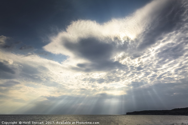 Dramatic skies on the Glamorgan Heritage Coast Picture Board by Heidi Stewart