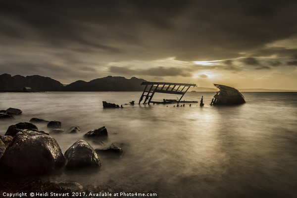 Wreck of the Dayspring Scotland Picture Board by Heidi Stewart