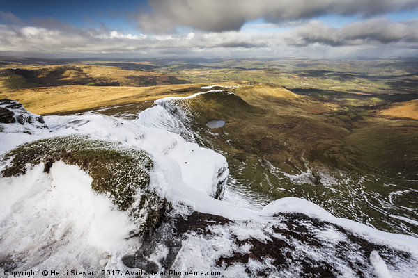 A Snowy Brecon Beacons Picture Board by Heidi Stewart