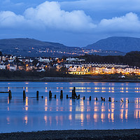 Buy canvas prints of Caernarfon at Night by Heidi Stewart