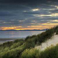 Buy canvas prints of Coastal Sunset at Harlech Beach North Wales by Heidi Stewart