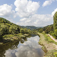 Buy canvas prints of The River Wye from Bigsweir, Monmouthshire by Heidi Stewart
