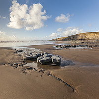 Buy canvas prints of Dunraven Bay, South Wales by Heidi Stewart