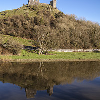 Buy canvas prints of Dryslwyn Castle, Carmarthenshire, Mid Wales UK  by Heidi Stewart