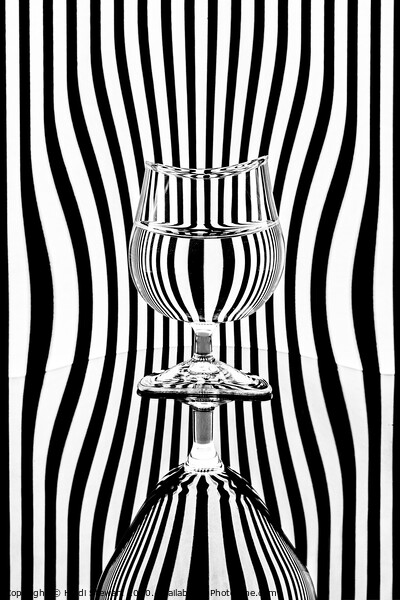 Zebra Stripes and Glass Picture Board by Heidi Stewart